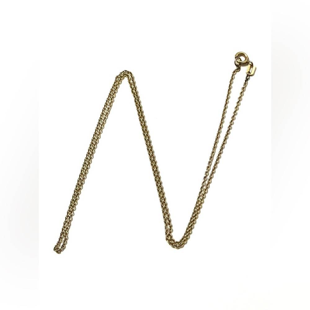 Vintage Gold Tone Chain Necklace 18”